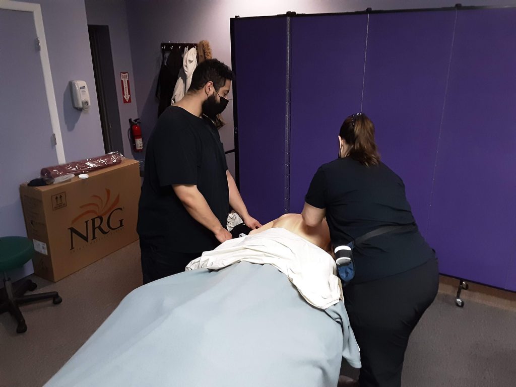 Massage therapy students day class